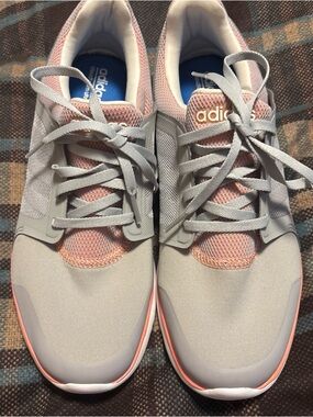 BNWOT WOMENS 7.5 adidas Gray and Peach Neo Cloudfoam Sneakers